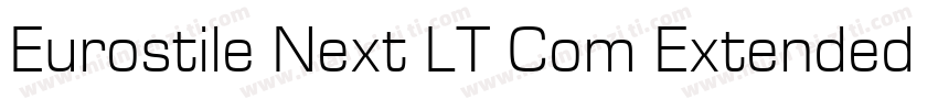 Eurostile Next LT Com Extended字体转换